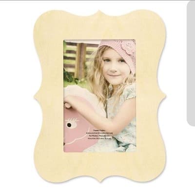 DIY Wood Photo Frame – Rustic Bracket Border – Easel Back – Paint & Decorate