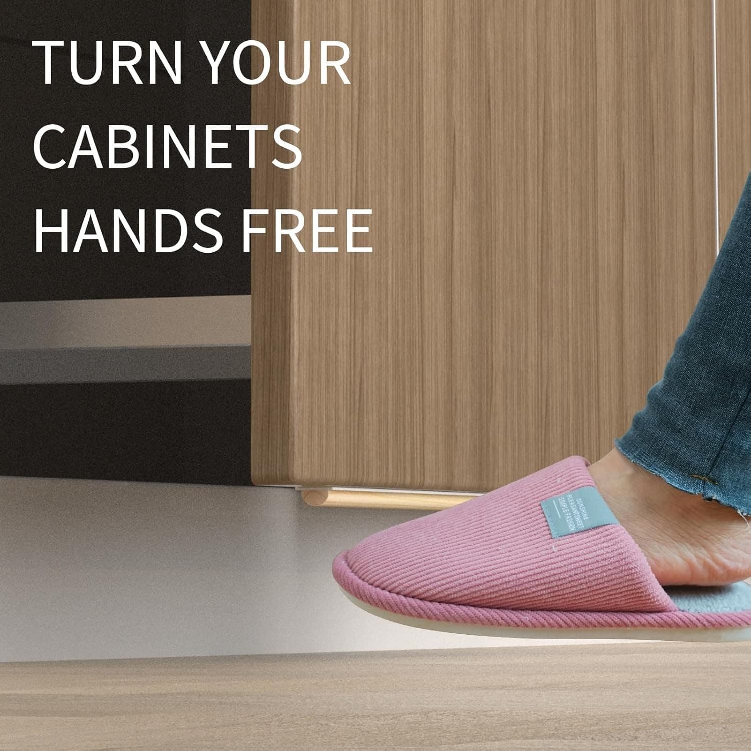 Trash Cabinet Foot Pull Hands-Free Garbage Drawer Opener - Easy Install - NEW! - Thumbnail 9