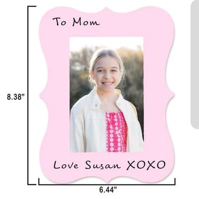 DIY Wood Photo Frame – Rustic Bracket Border – Easel Back – Paint & Decorate - Thumbnail 3