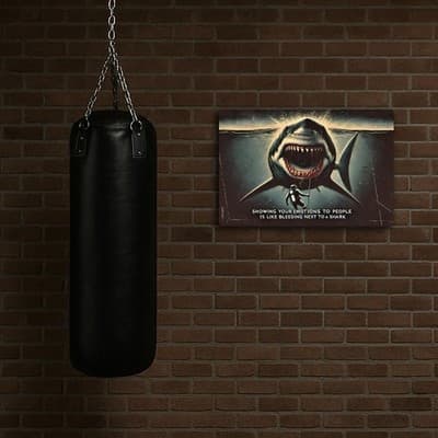 Tin Metal Sign Showing Your Emotions to People Is Like Bleeding 8x12 - Thumbnail 5