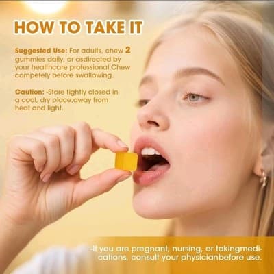 Colostrum Powder 1500mg 60 Gummies for Gut Health, Immunity, Cognitive Broost - Thumbnail 4