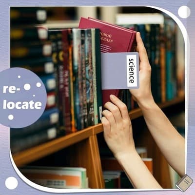 48 Library Shelf Dividers + Stickers | Classroom Book Organizers | Color-Coded - Thumbnail 4