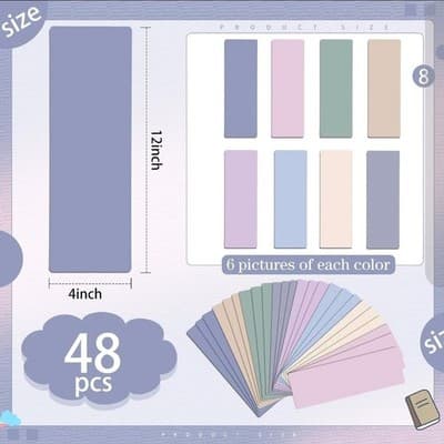 48 Library Shelf Dividers + Stickers | Classroom Book Organizers | Color-Coded - Thumbnail 3