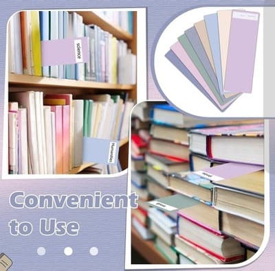 48 Library Shelf Dividers + Stickers | Classroom Book Organizers | Color-Coded - Thumbnail 5