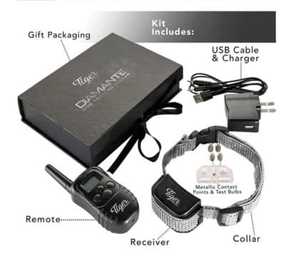 Dog Training Collar Pink Bring – Waterproof, Remote Control, 990ft Range -XSmall - Thumbnail 3