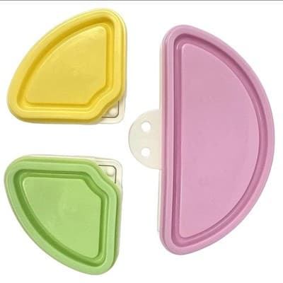 2 Pack of Baby 3 in 1 Detach-A-Bowl – Travel Friendly – Baby Food Storage - Pink - Thumbnail 6