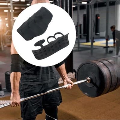 Weight Lifting Grips – Anti-Slip Silicone Palm Pads – Lightweight & Durable -NEW - Thumbnail 3