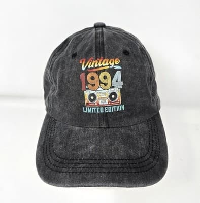 32nd Birthday Cap Vintage 1994 Limited Edition Adj Dark Gray Strap Baseball Cap