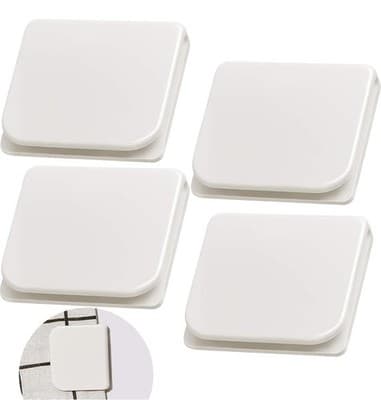 4 Pieces Shower Curtain Clips for Liner, Self Adhesive Shower Splash Guard Cu...