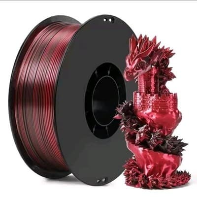 1KG Keleidi Silk Dual Color PLA 1.75mm | Red Black | New Box Opened - Thumbnail 4
