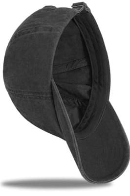 1945 Vintage Aged To Perfection Denim Hat Adj Baseball Cap with a Pulled Thread - Thumbnail 7