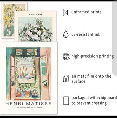 16PCS Sage Green Wall Art Set – Boho Aesthetic Room Décor - Unframed - Thumbnail 3