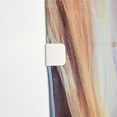 4 Pieces Shower Curtain Clips for Liner, Self Adhesive Shower Splash Guard Cu... - Thumbnail 4