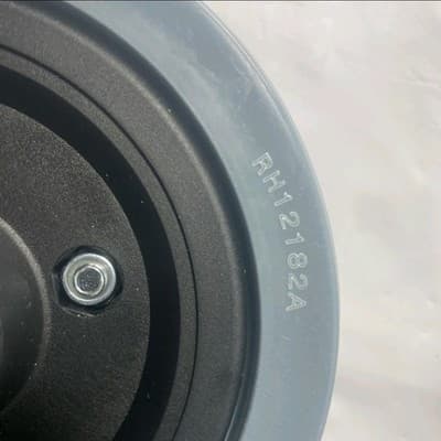 F-9. 6"X2" Flat-Free Caster Wheel Assembly with Gray Tire for Jazzy Power Chairs - Thumbnail 2