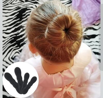 4 Pack Hair Bun Maker Foam Sponge Buns for Updos Ballet French Twist - Thumbnail 4