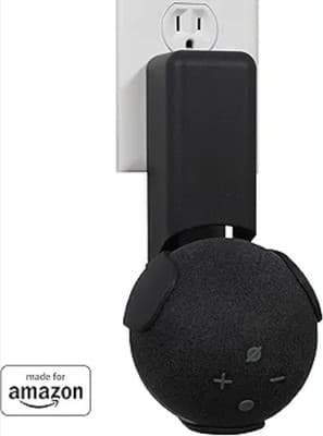 Echogear Outlet Hanger-Black Model: EGMA-EDH1-B2, For 4th Gen Echo Dot Only