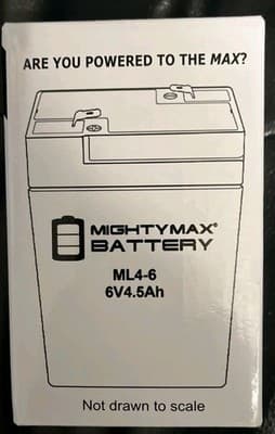 Mighty Max 6V 4.5AH SLA Replacement Battery for Lightalarms RCL3000