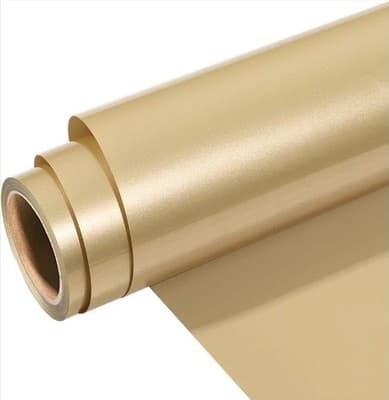 Giraffe Gold Iron on Vinyl, Heat Transfer Vinyl 12''X6Ft Champagne Foil HTV - Thumbnail 2