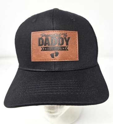 Promoted to DADDY EST 2025 - Baseball Cap Mens Black 68LDRooter