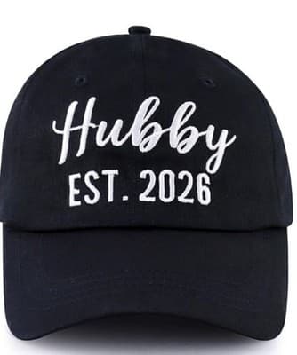 Hubby EST 2025 - Embroidered Cap for Perfect Gift for Fathers Day / Anniversary - Thumbnail 2