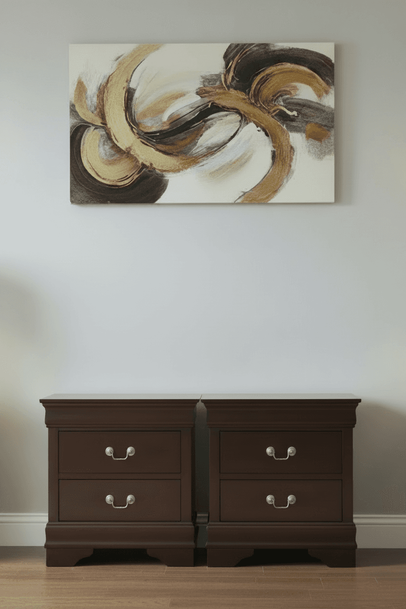 Louis Philippe 2-Drawer Nightstand FFE-1226