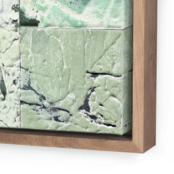 Levee by Douglas Galloway Rustic Art Textured Painting Walnut Floater FFE-1379 - Thumbnail 2