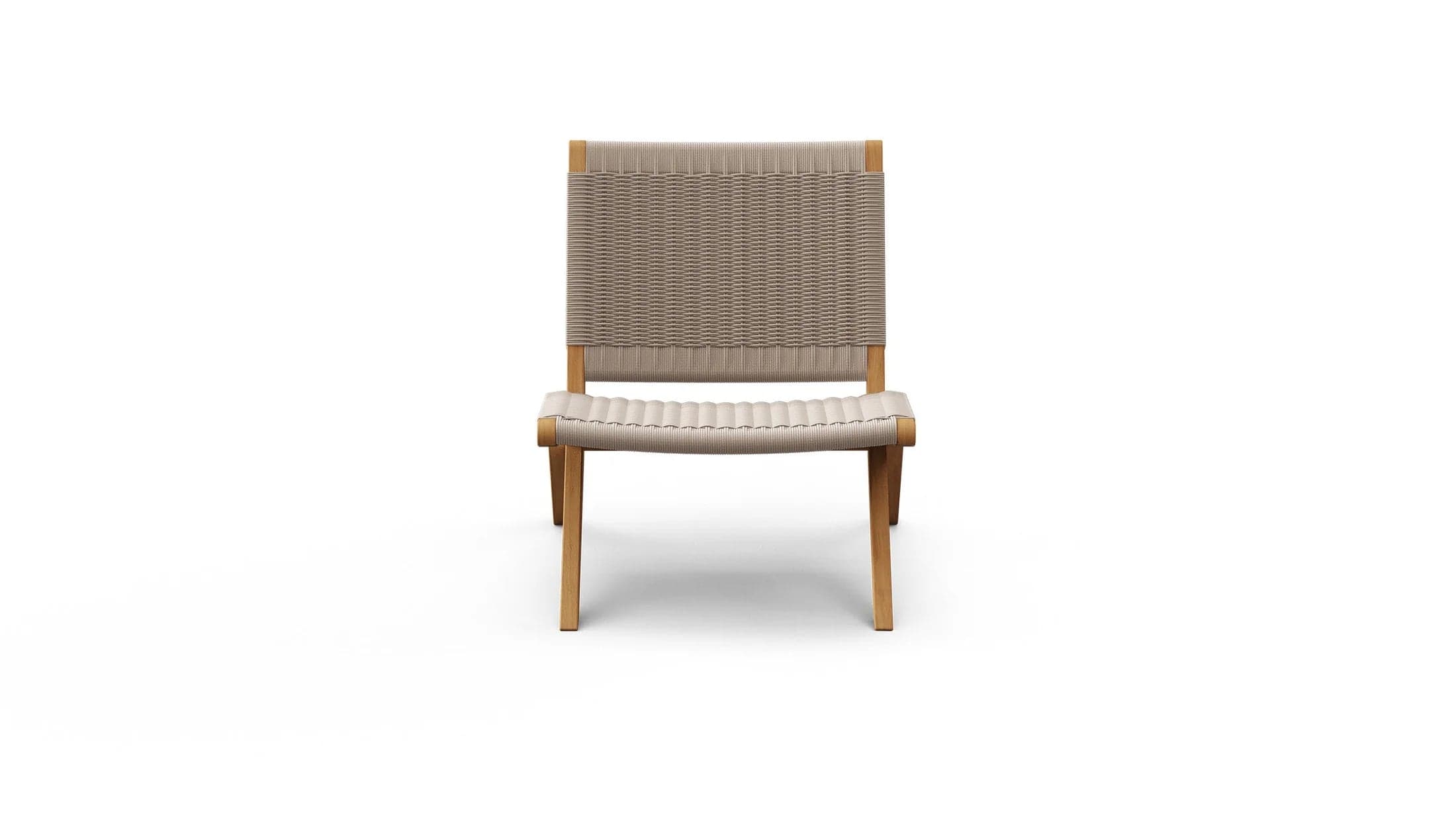 Burrow Scout Teak Rope Cord Chair - Sand FFE-1413 - Thumbnail 3