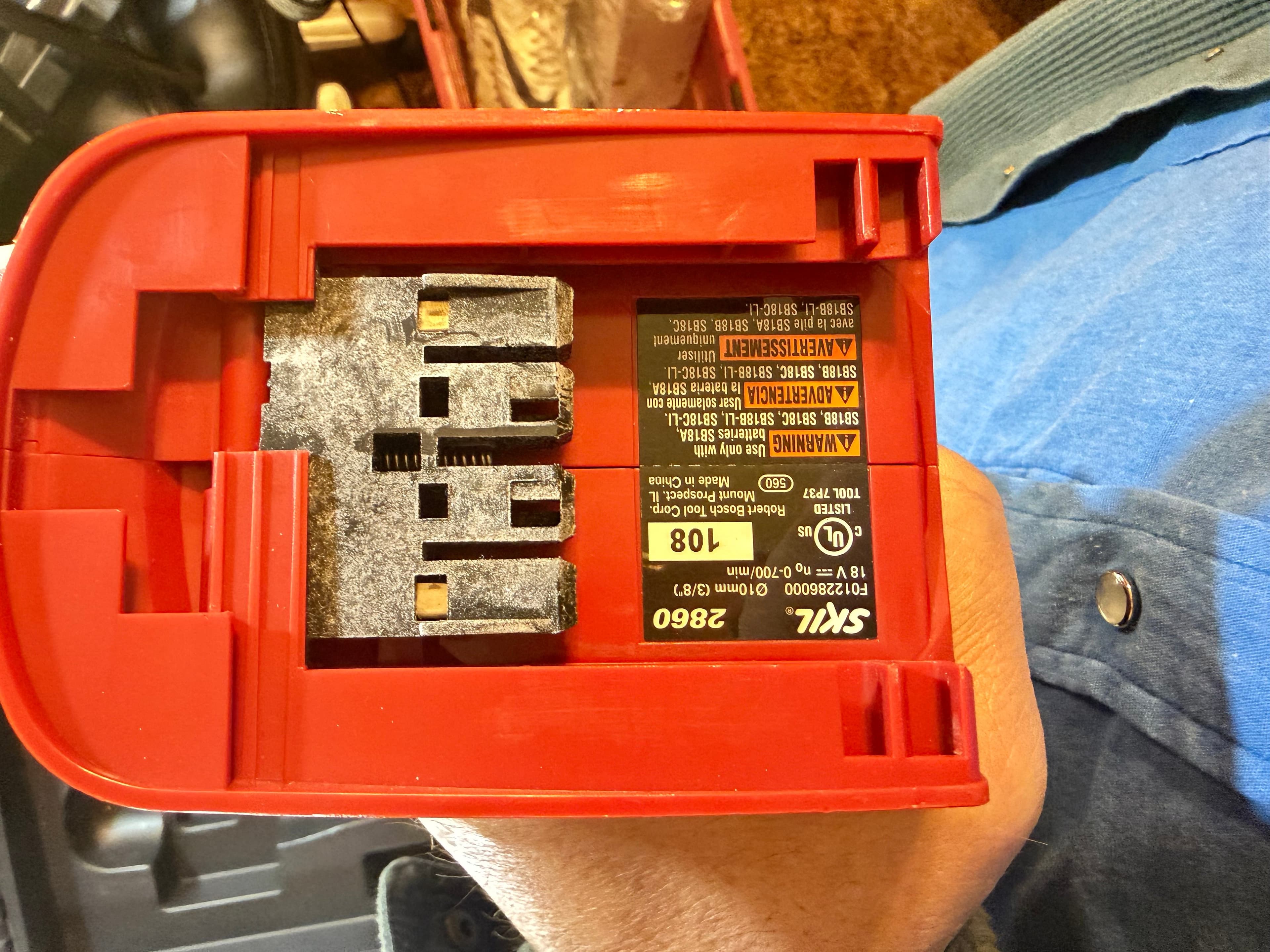 Skil 2860 18V Cordless Drill Driver with Drill Bit Accessory Set in Hard Case - Thumbnail 6