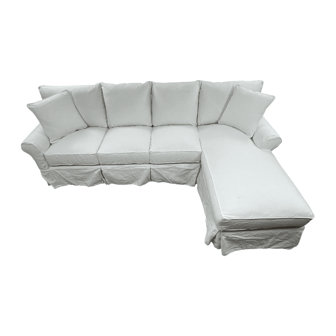 Birch Lane Amari Slipcovered Sectional with Sleeper Sofa - Thumbnail 13