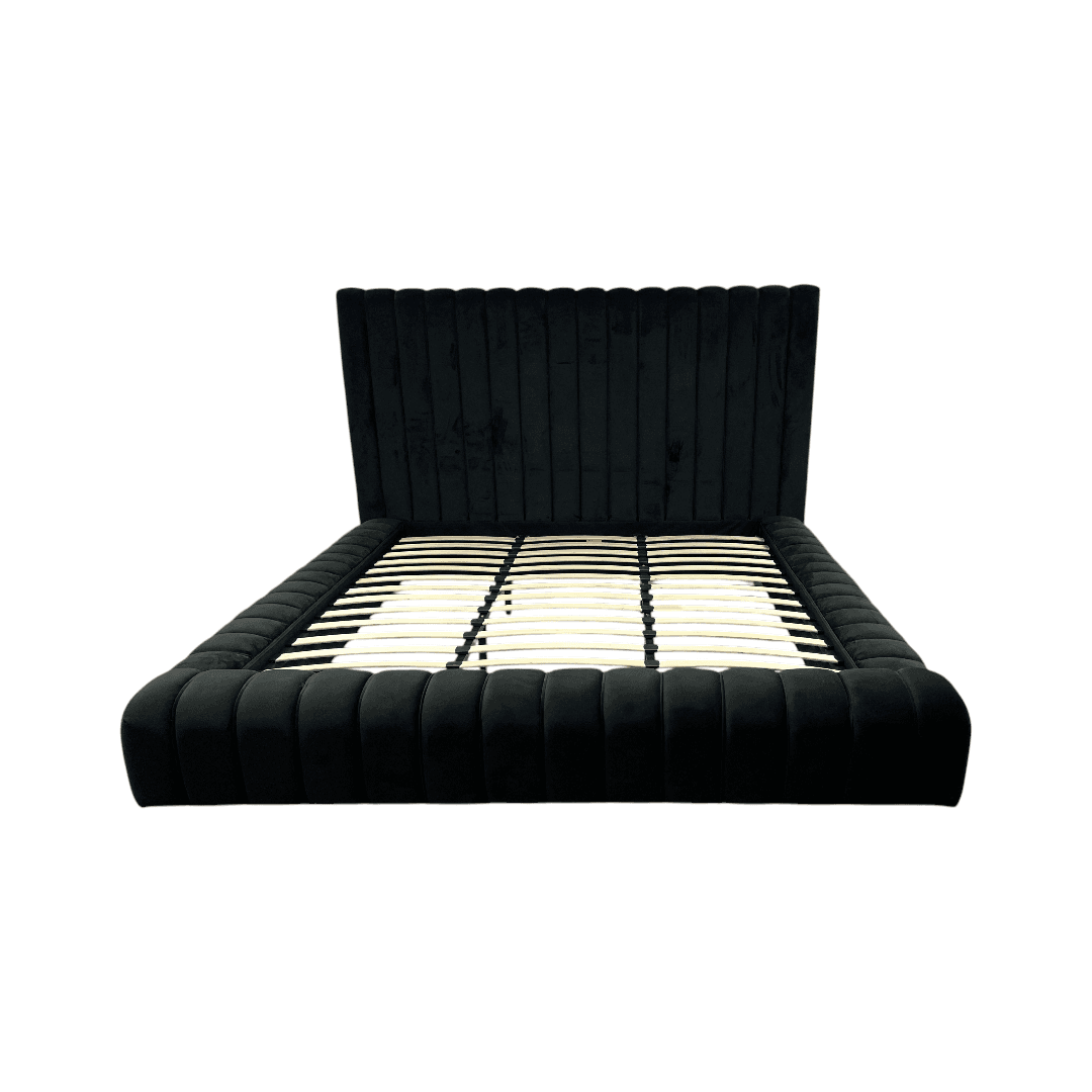 Everly Quinn Kaydence Velvet Platform Bed - Thumbnail 2