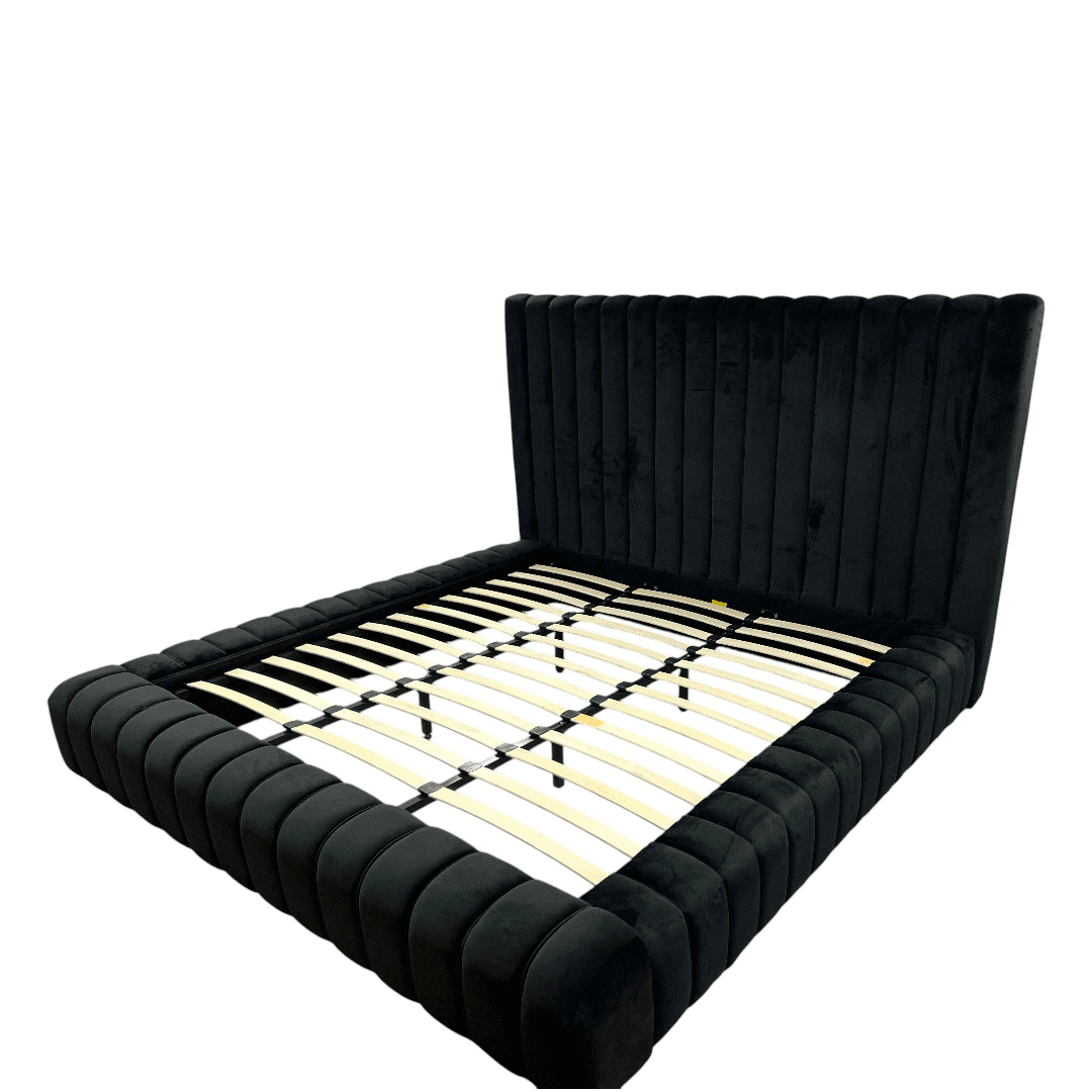 Everly Quinn Kaydence Velvet Platform Bed - Thumbnail 4