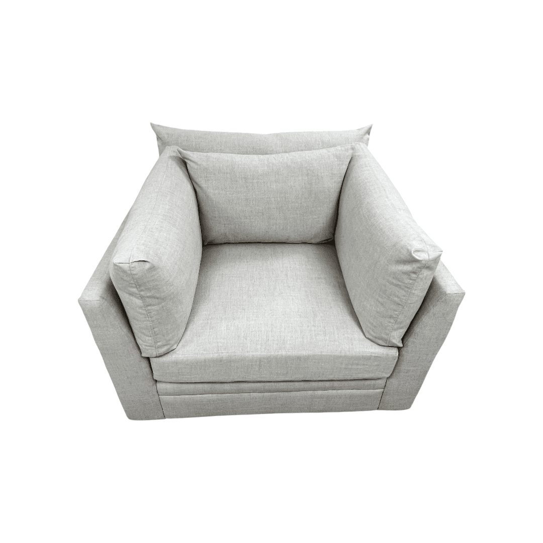 Classic Home Audrey Upholstered Swivel Armchair Set of 2 - Thumbnail 9