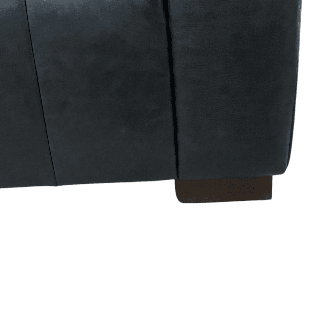 Poly and Bark Canale Leather Sofa - Onyx Black - Thumbnail 11