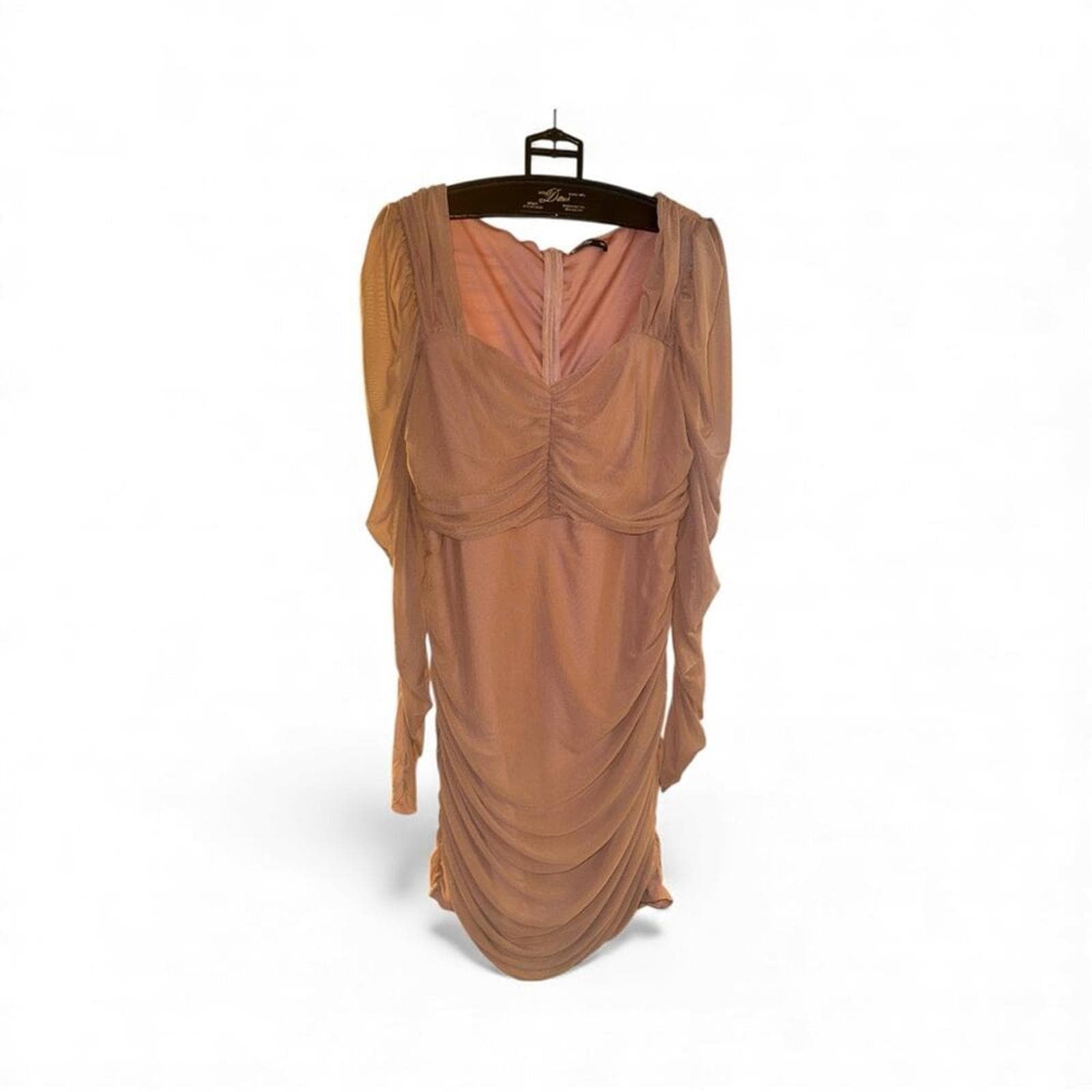 SHEIN Pink Ruched Mini Dress - Thumbnail 2