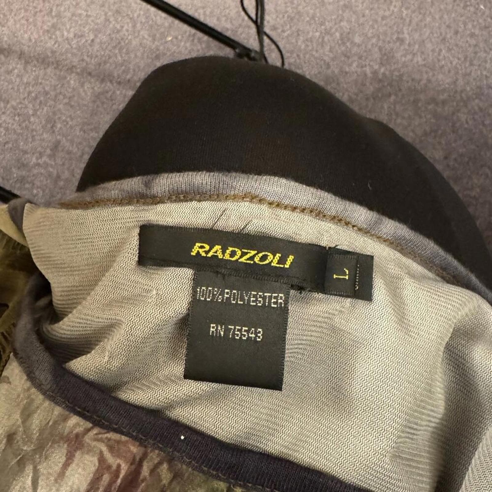 Radzoli Olive and Floral Blouse - Thumbnail 4