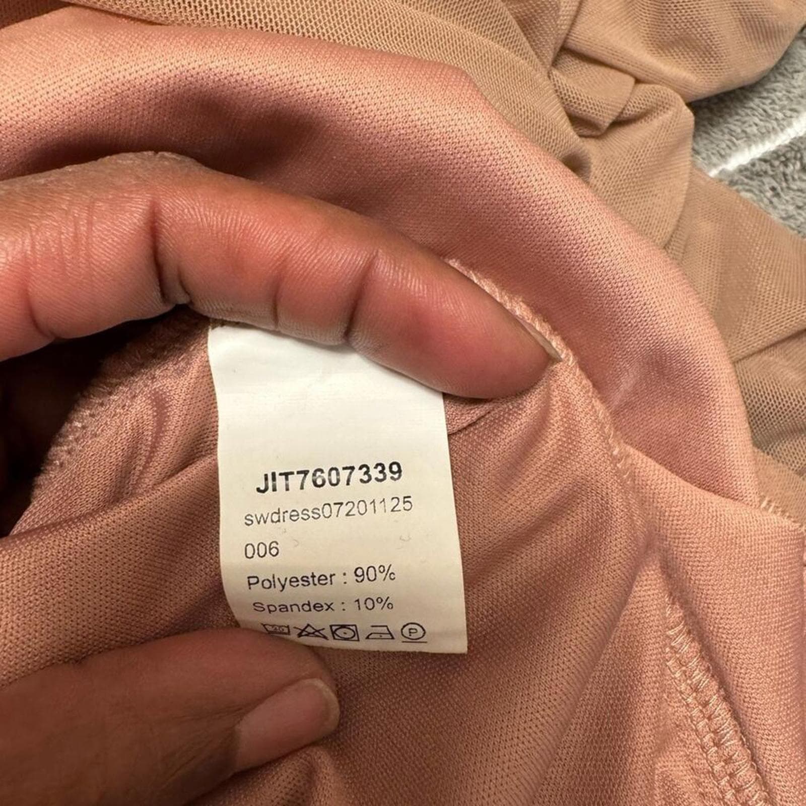 SHEIN Pink Ruched Mini Dress - Thumbnail 5