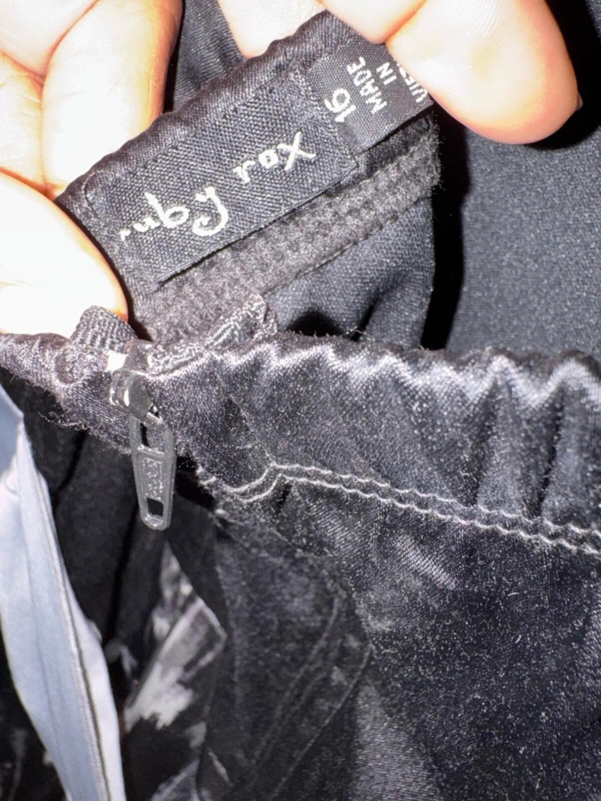 Ruby Rox Black Bodice Metallic Print Ruffle Skirt - Thumbnail 6