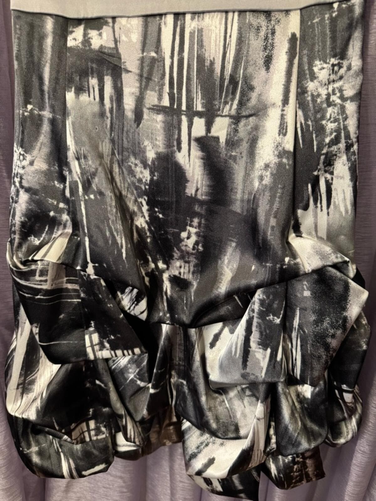 Ruby Rox Black Bodice Metallic Print Ruffle Skirt - Thumbnail 4