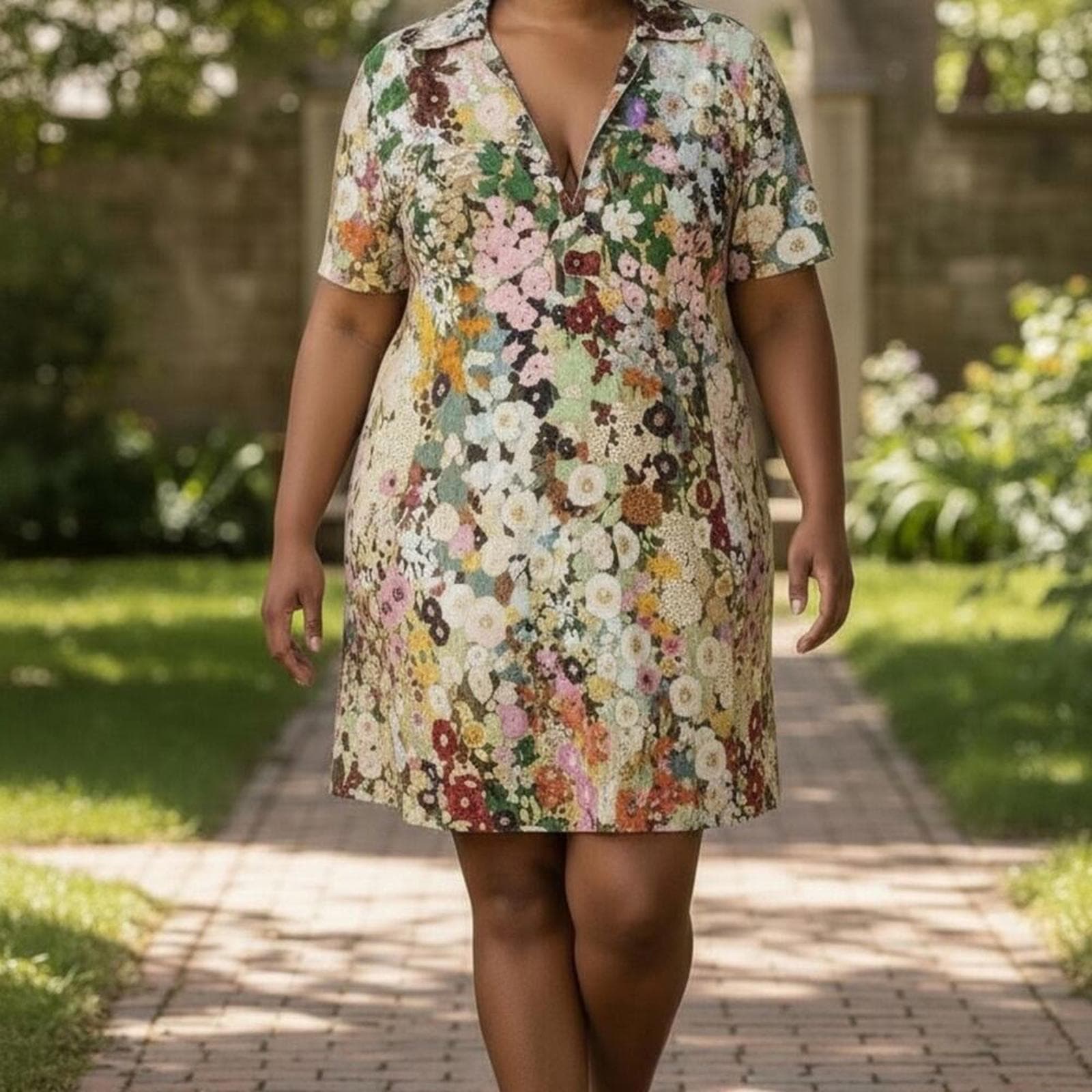 Floral Mini Dress - Image 1