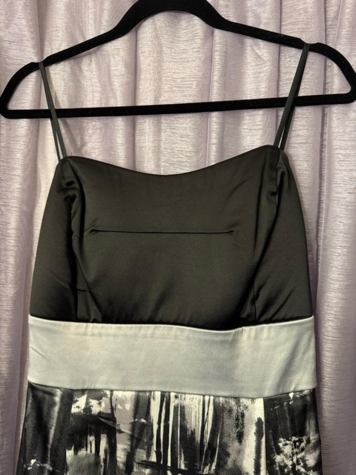 Ruby Rox Black Bodice Metallic Print Ruffle Skirt - Thumbnail 3