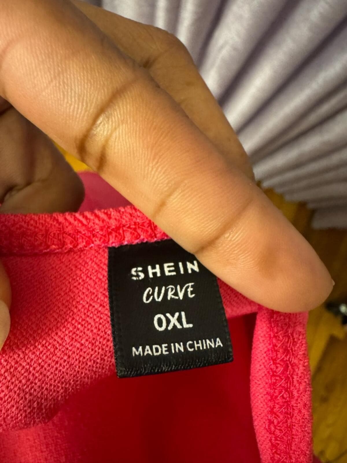 SHEIN Hot Pink Square Neck Midi Dress with Front Slit - Thumbnail 5