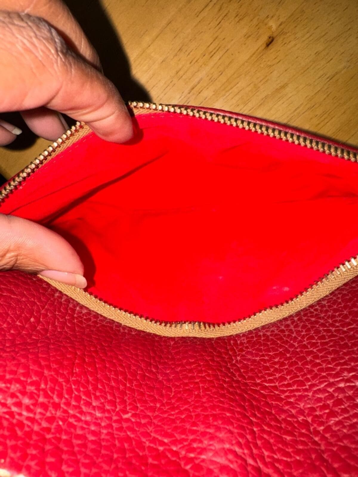 Dooney & Bourke Wine Red Pebbled Leather Crossbody - Thumbnail 9