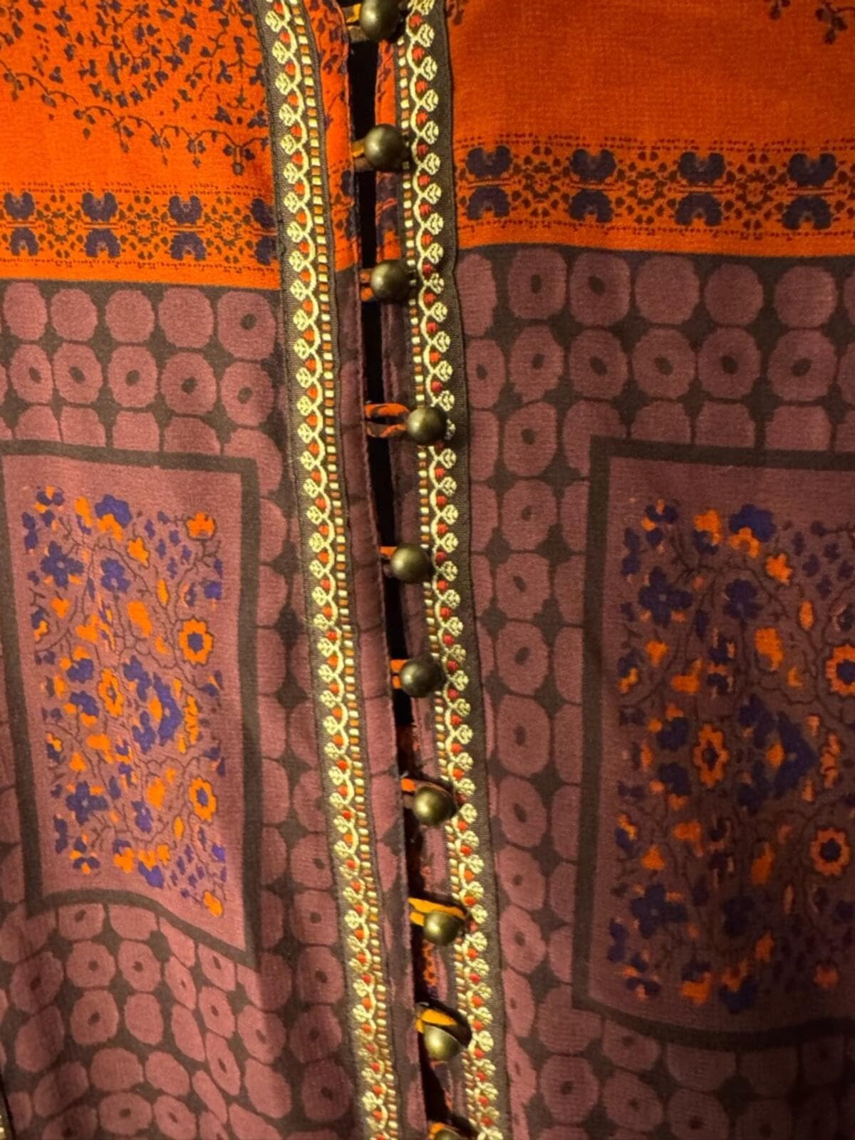 Jessica London Burnt Orange and Deep Brown Sleeveless Maxi Dress - Thumbnail 6