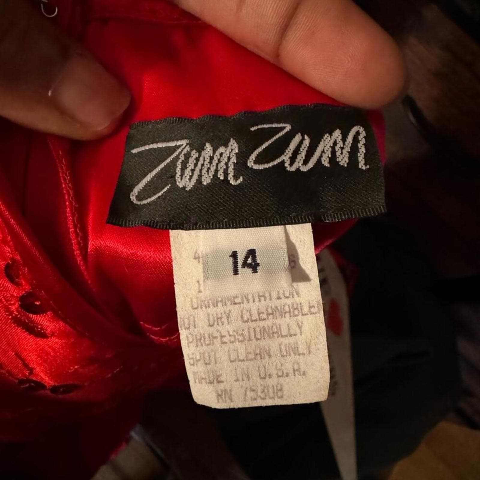 Zum Zum by Niki Livas Red Lace Halter Dress - Thumbnail 4