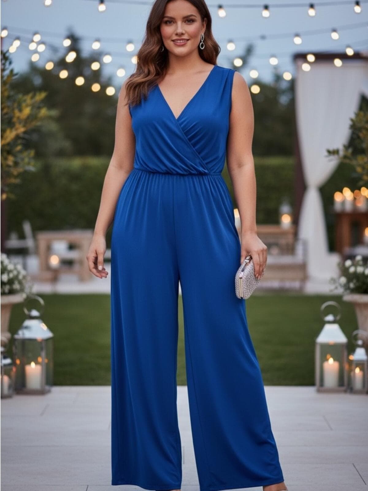 Ralph Lauren Cobalt Blue Sleeveless Jumpsuit - Image 1