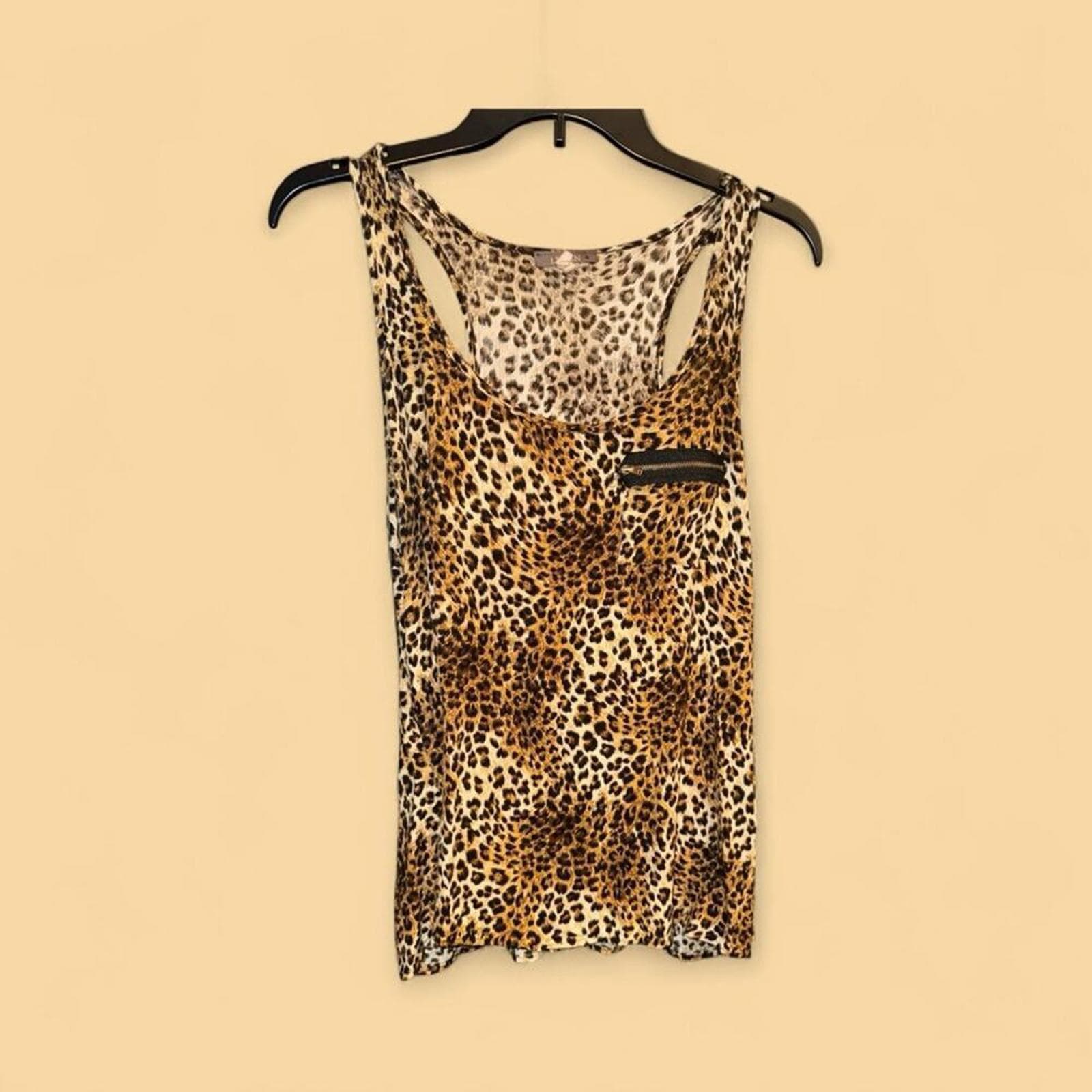 Libian Leopard Print Tank Top - Thumbnail 2