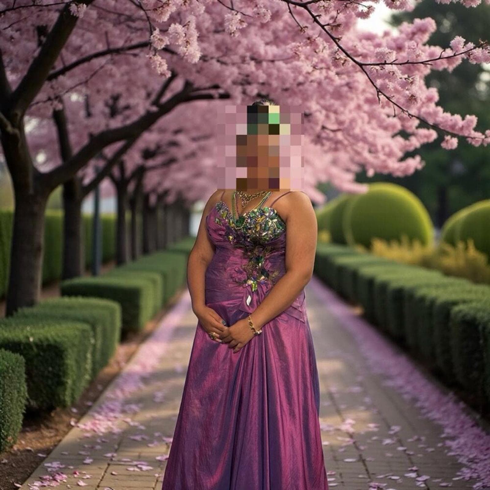 Precious Formals Purple Prom Dress - Image 1