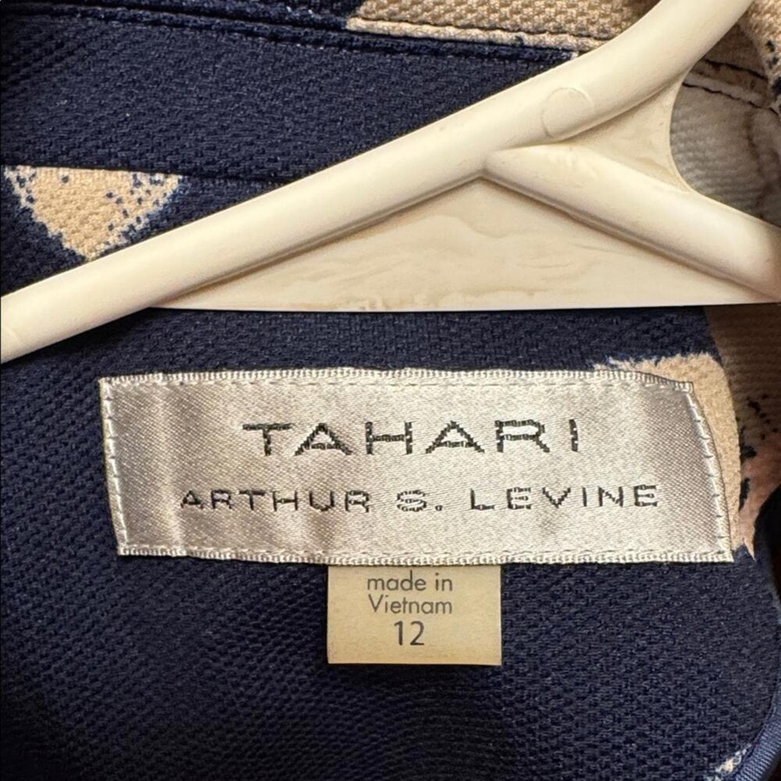 Tahari ASL Floral Blazer - Navy, Red, White - Thumbnail 4