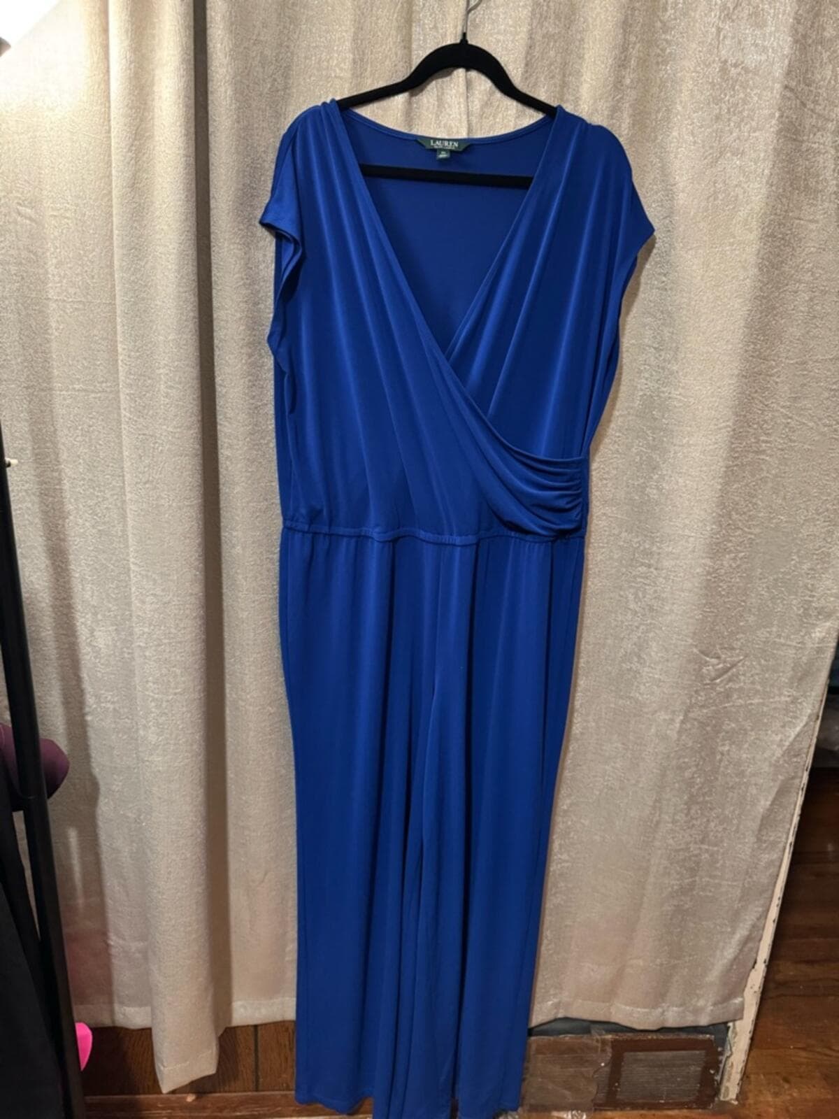 Ralph Lauren Cobalt Blue Sleeveless Jumpsuit - Thumbnail 3