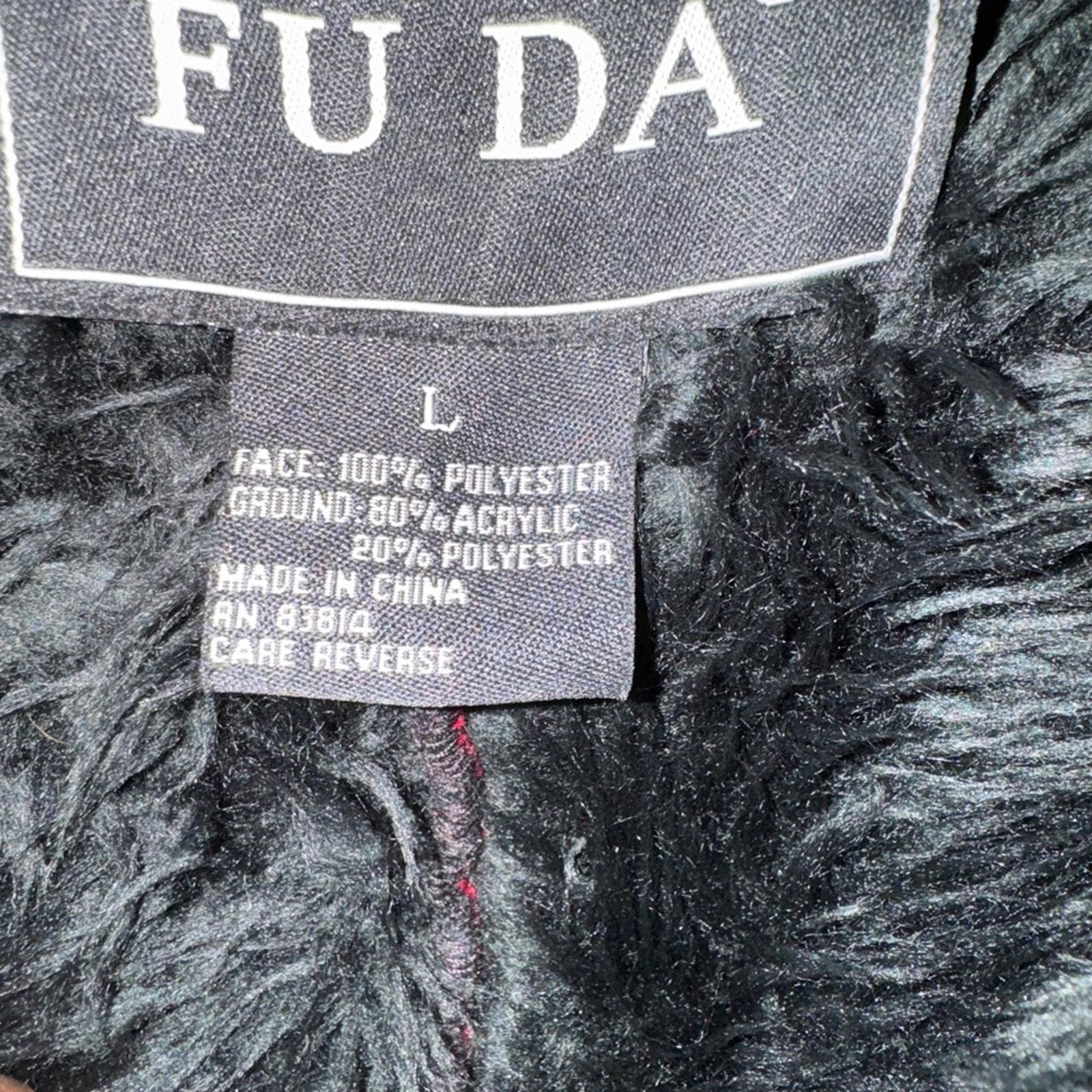 Red Faux-Fur Trim Pea Coat - Women's Stylish Outerwear - Thumbnail 3